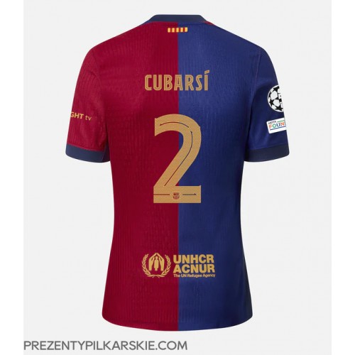 Stroje piłkarskie Barcelona Pau Cubarsi #2 Koszulka Podstawowej 2024-25 Krótki Rękaw